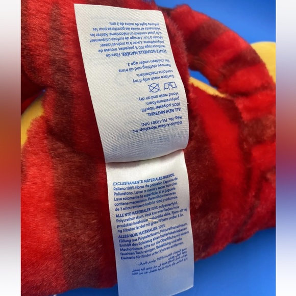 Build A Bear Plush Raptor Dinosaur Red Yellow BAB 18 Inch Stuff Animal - Picture 6 of 9